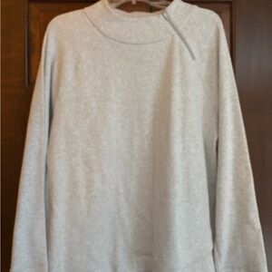 Talbots Heather Gray Knit Top